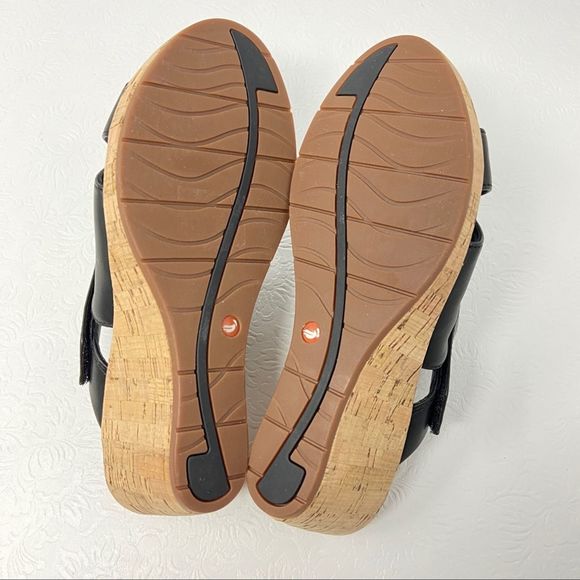 New CLARKS UNSTRUCTURED Un Plaza Sandals Black - Picture 7 of 8